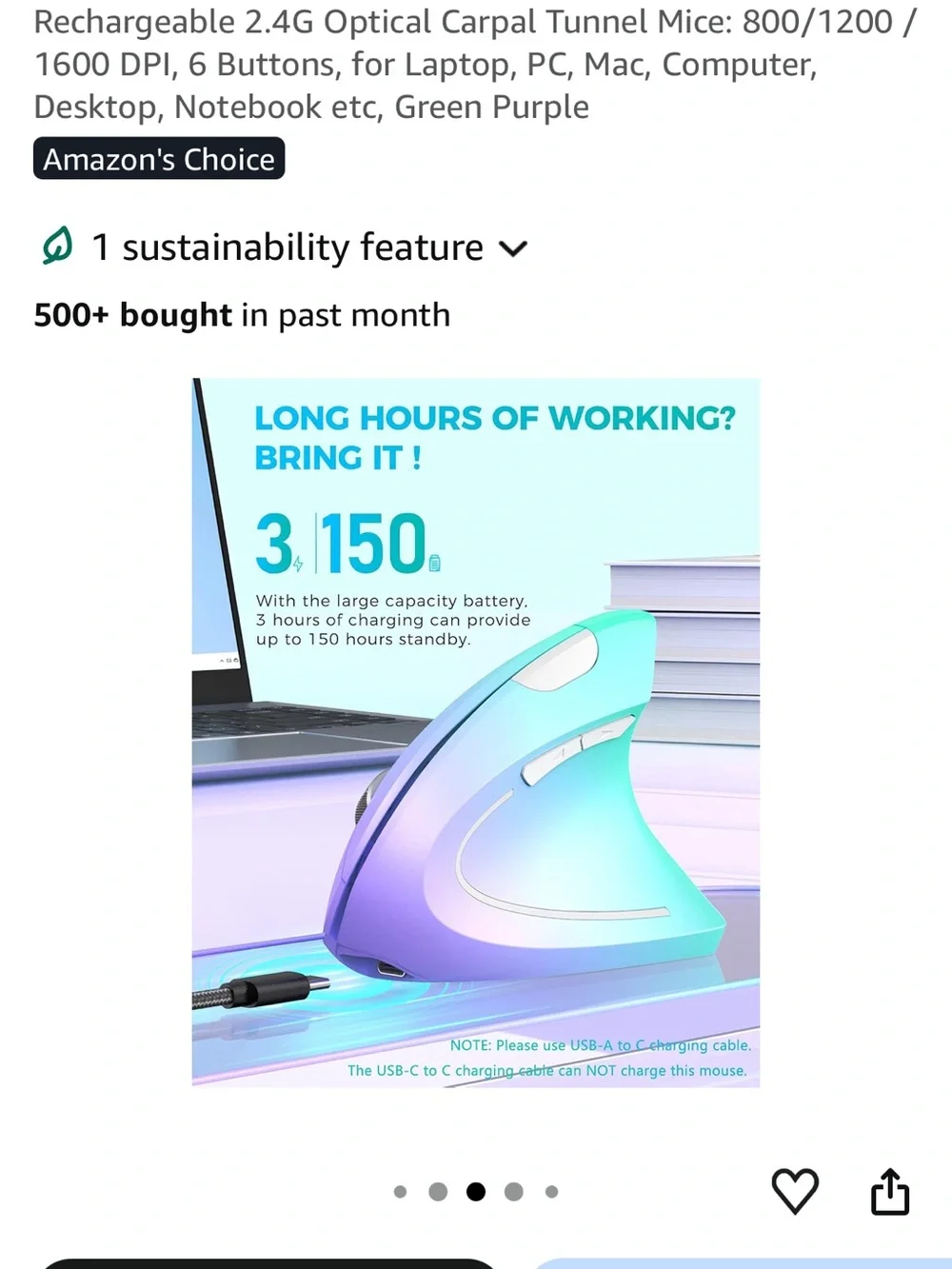 Brand new Ergonomic Vertical Wireless Mouse